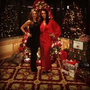 Marciano Red Kimono Maxi Dress w/ Slit